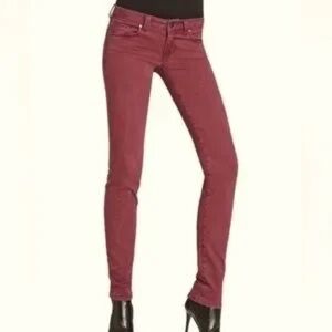 CAbi #919 Bordeaux Skinny Jean size 0